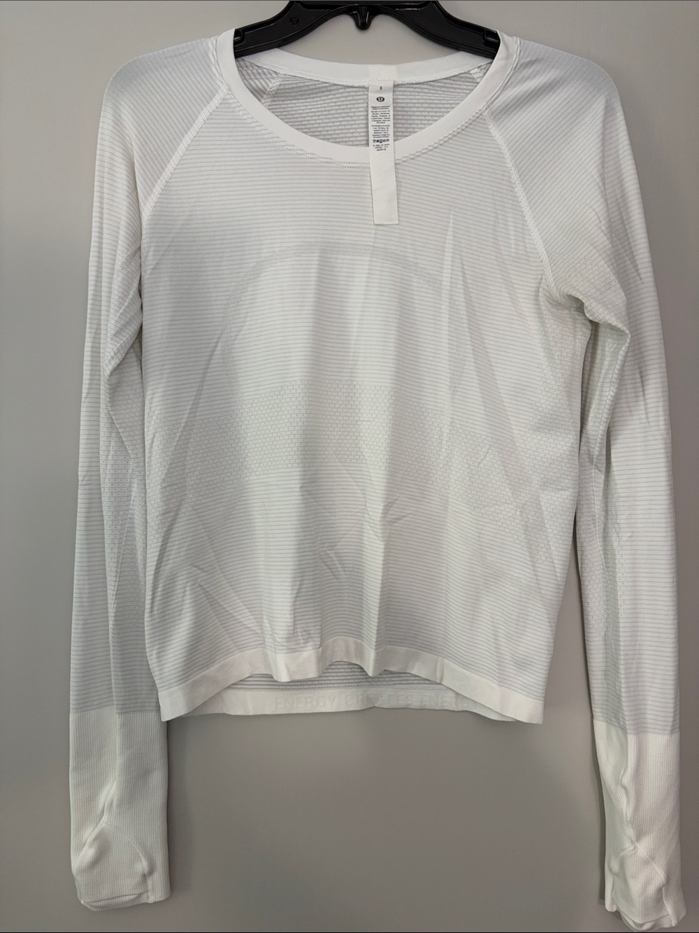 lululemon athletica White Long Sleeve Lightweight Crew Top